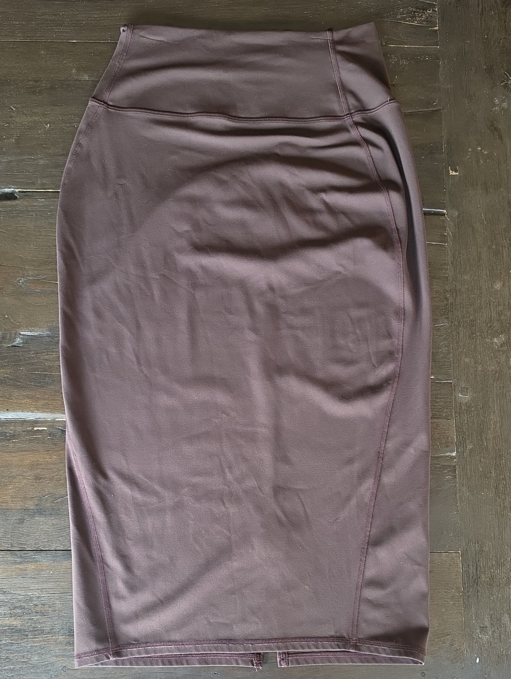 (8) lululemon athletica Brown Pencil Skirt Stretchy Athleisure Casual Weekend